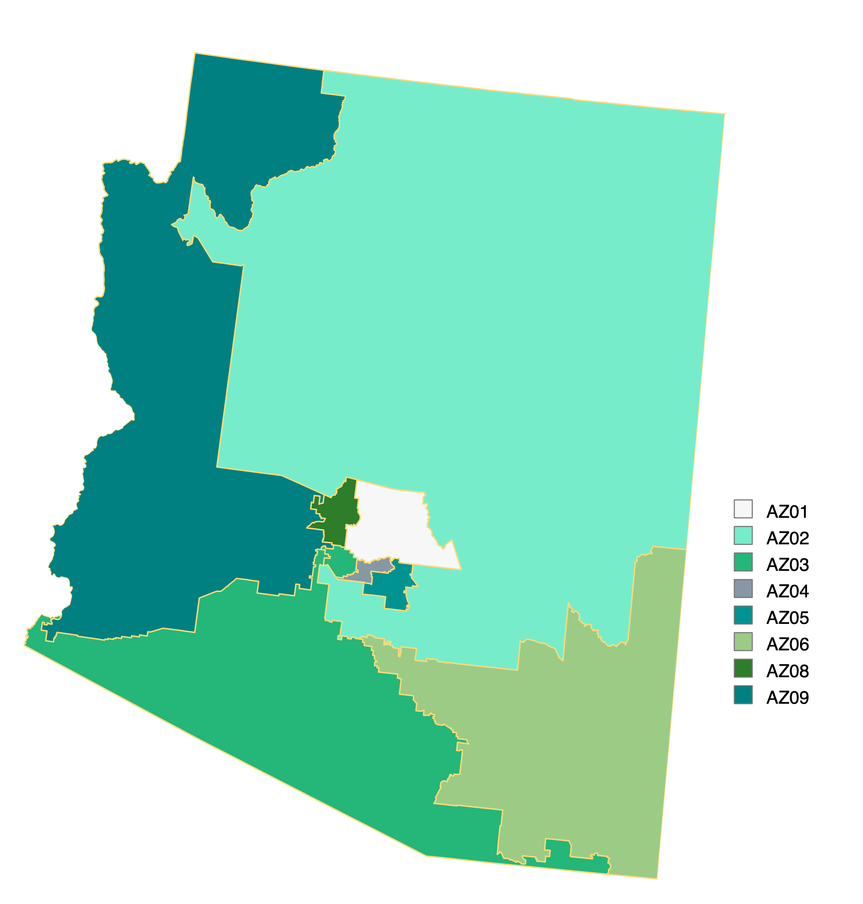 Arizona Congressional District Map