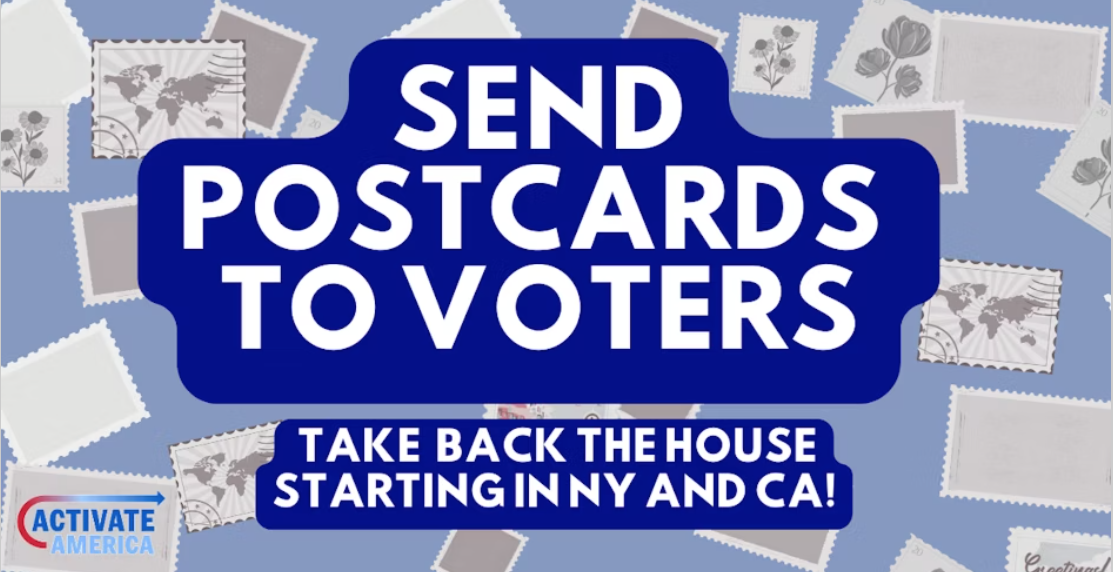 Postcards: Take back the House starting in CA