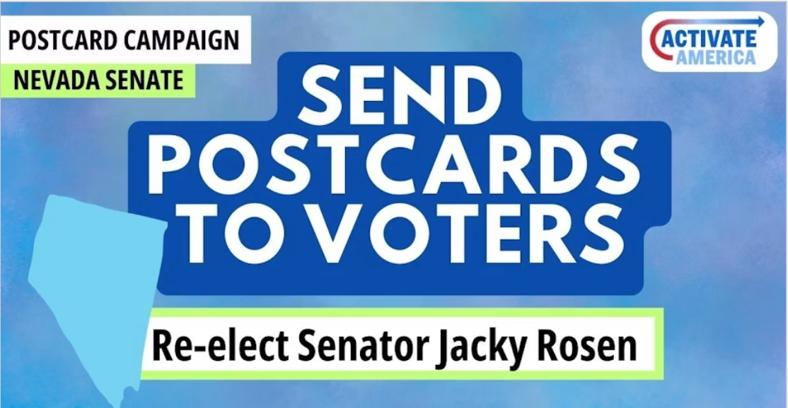 Postcards for Nevada – Re-Elect Senator Jacky Rosen and Democrats in Congress